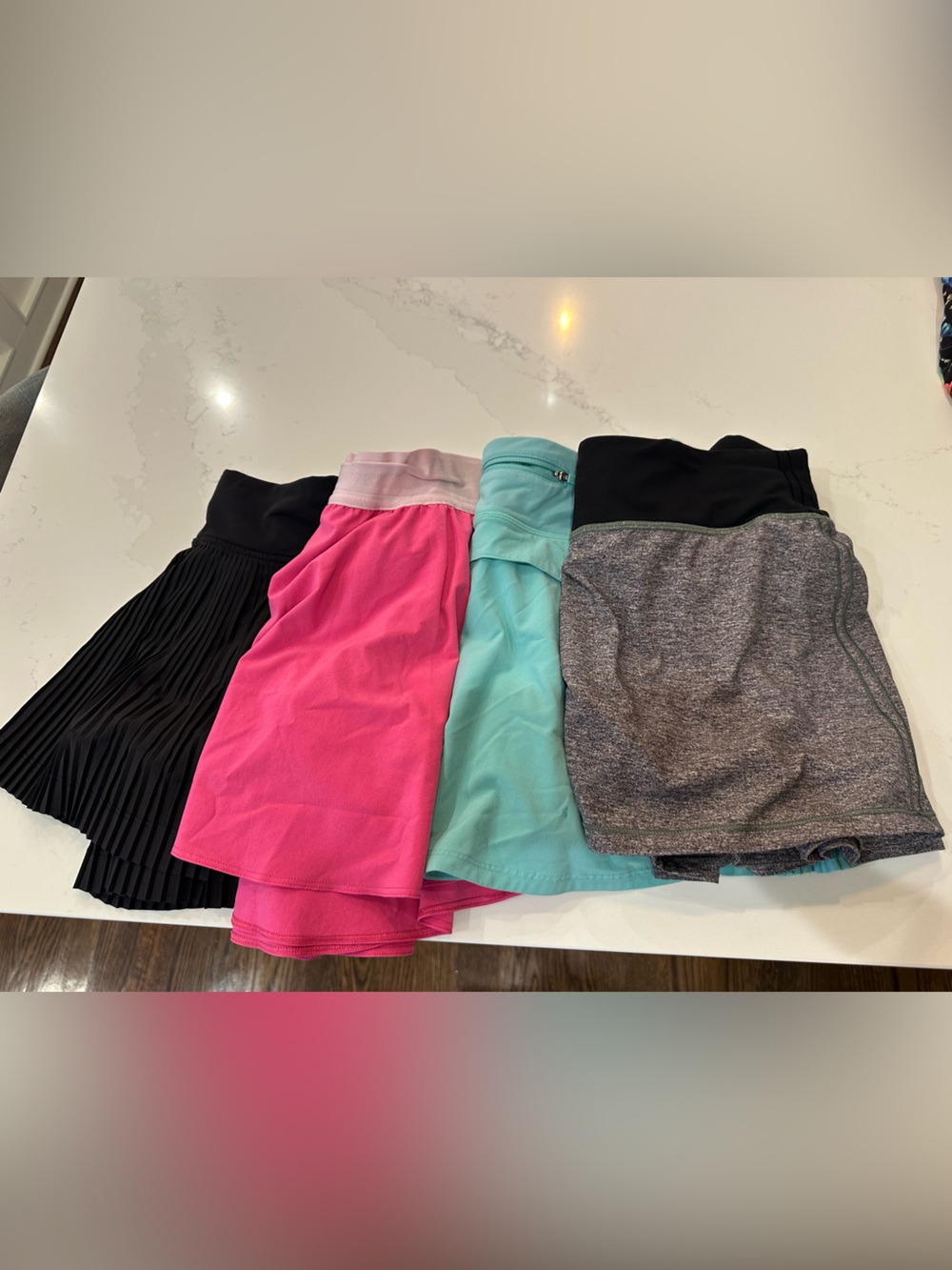 lululemon athletica tennis Skirt Set in Black, Pink, Teal, Gray